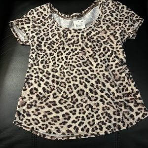International Concepts Leopard Print Shirt Size XS
